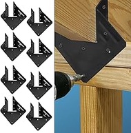 8 Pcs Hurricane Tie for Rafter, 13 Gauge Hurricane Straps, Rafter Tie Brackets Connectors for 2x4, 2