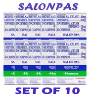 ( SET OF 10 ) SALONPAS Medicated Patch (10 Patches)