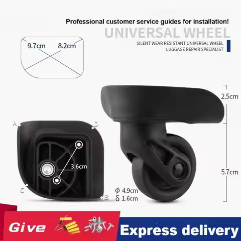 2/4PCS Wheels Universal Wheel Suitable for American Tourister for Suitcase Luggage Accessories Repla