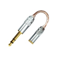 Audio Adapter Cable 4.4mm Female to 6.35mm Male to Female HIFI Decoding Audio Stereo HiFi Balance Co