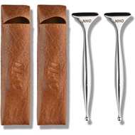 NHO 2-in-1 Acupuncture Pen,Fascia Blaster for Pain Relief, Stainless Steel Gua Sha Scraper & Acupres