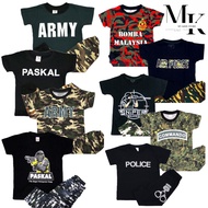01) (ALL DESIGN) Baju Budak Lelaki ARMY, Baju Tidur, Baju Budak Selesa, Baju ,Baju Askar, Baju Budak