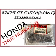 HONDA TH110 HURRICANE JAPAN ORIGINAL WEIGHT SET, CLUTCH [Part Number :- 22535-KW7-305]