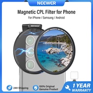 NEEWER 67mm Magnetic CPL Filter for Phone, with Phone Lens Clip Filter Holder