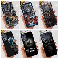 Motorola Moto G62 5G Cool Dragon Pattern Phone Casing MOTO G62 5G Black Silicone Soft Case