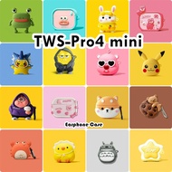 【In Stock】For TWS-Pro4 mini Case Casing Soft Silicone Cool Cartoon Earphone Case Cover NO.3
