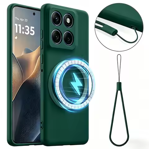Liquid Silicone Skin Feel Magnetic Shell For MOTO Edge 70 Fusion + 60 Ultra 50 Neo Pro G67 G77 G86 P
