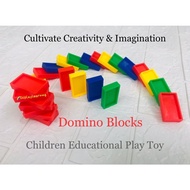 Dcplaylearning Domino Blocks Children Early Educational Toys Domino Racing Toy Game Dominoes arrangi