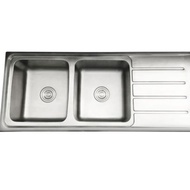 K12050B Kitchen Sink Kossai 2 Lubang 1 Sayap