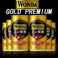 朝日 Asahi - 朝日 日本Wonda金之微糖 高級6罐裝咖啡(185g x 6)