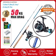Fishing Rod Set Barang Mancing Set Fishing Combo Set Joran Pancing Set Fishing Combo Set Batang Panc