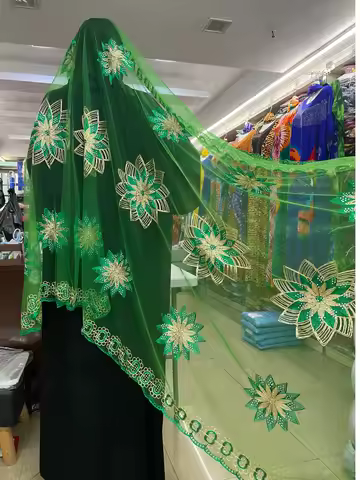 2024 Limited Time Offer Hot Sale Fashion Muslim Scarf Net Hijab Pashmina African Women Hijab Scarf D