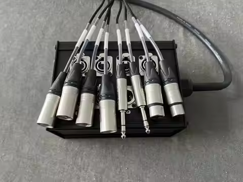 CustomIize 8CH Snake Cable (6 Inputs / 2 Outputs) with Multi stage box for Set Up of Behringer FLOW 