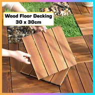 𝐃𝐈𝐘 Wood Floor Decking Interlocking Deck Floor Tiles Outdoor Garden Balcony Decoration Lantai Kayu P