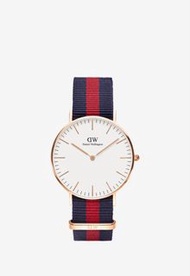 《全新未配戴》【Daniel Wellington】Classic 36mm 織紋錶 星空藍 純淨白 DW手錶 /母親節禮物🎁情侶對錶