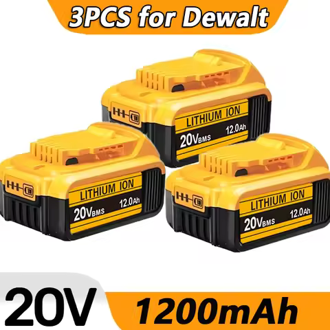 .For Dewalt Original 20v Rechargeable Tool Battery DCB200 DCB201 DCB206 DCB240 DCB250 Compatible Wit