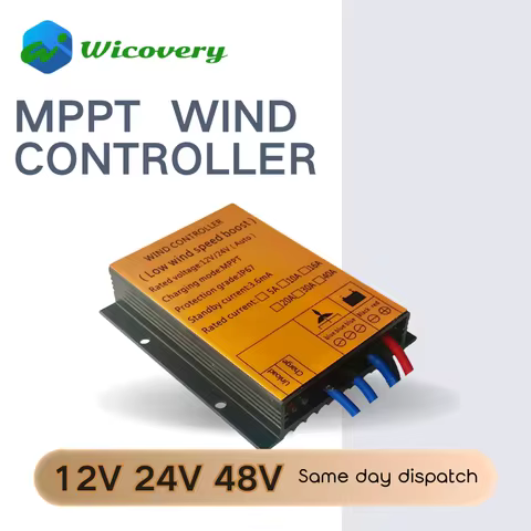 MPPT Wind Turbine Charge Controller 12V 24V AUTO 48V Water Proof Regulator For 100W-1000W Small Wind