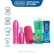 Durex Play Masturbation Sleeve &amp; 2in1 Vibrator Toy + Classic Lube 100ML &amp; 2in1 Massage Lube 200ML Bundle | For Man &amp; Woman