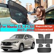 Car sun curtain shade For Mazda CX-5 CX5 CX 5 2017-2024 100% Custom-fit Car Sun Shade Window Curtain