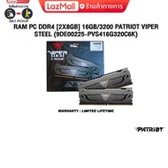 RAM PC DDR4 [2x8GB] 16GB/3200 PATRIOT VIPER STEEL (9DE00225-PVS416G320C6K)/Warranty Lifetime