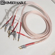1Pair KIMBER KABLE HiFi 12TC biwire speaker cable High Purity OCC Speaker Cable furutech 200b 24K go