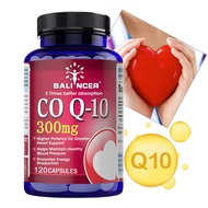 Balincer - CoQ-10 Supplement, 300 Mg Per Serving, Supports Heart Health and Blood Pressure, Supports