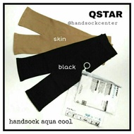 Handsock muslimah Qstar/Vsox  (aqua cool berjari/biasa)
