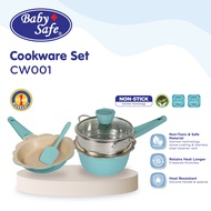 BabySafe - CW001 - Panci Set | Set Alat Masak Bayi| Set Alat Masak PFOA & PTFE Free