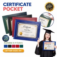 Certificate Holder A4 Size for Diploma Award Recognition Citation Paper File Cover