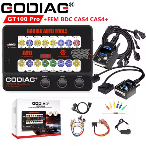 GODIAG GT100+ GT100 Pro OBDII ECU Connector Plus FEM BDC CAS4/CAS4+ Test Platform