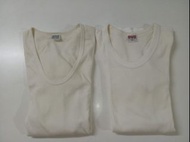 宜而爽，BVD，M號純棉長袖衛生衣，還有兩件，每件50