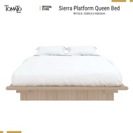 Tomato Home เตียงนอน5ฟุต Sierra platform queen bed  เตียง5ฟุตไม้  Zen design สวยเรียบง่าย  แข็งแรง ท