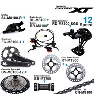 Shimano DEORE XT M8100 1x12v Groupset include Right Shifter Rear Derailleur Cassette Sprocket Cranks