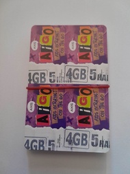 1 Paket (10Biji) Voucher kuota Axis 4GB 5 hari || Aigo 4GB 5 Hari Nasional || 35 GB kuota Nasional +