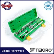TEKIRO Socket Wrench Set 17 pcs Plastic Box 8 - 24 mm