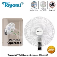 Toyomi 16" Wall Fan with remote FW 4518R