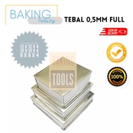 Cake pan mini sponge cake pan size 12x12, 10x10, 8x8cm contents 3 THICK