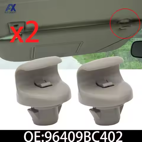 2Pcs New Car Sunvisor Sun Visor Clips Hook Holder Bracket Cover For Nissan Qashqai J10 Dualis Remova