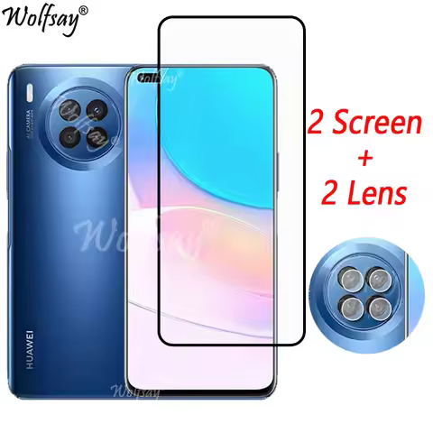 Tempered Glass For Huawei Nova 8i Screen Protector Nova 8i 8 9 9SE Honor X8 50 Pro 50Lite Camera Gla