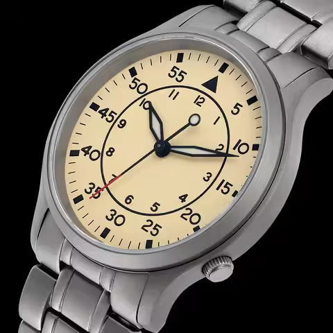 BERNY Titanium Men Wristwatch AR Coat Sapphire Fashion Wristwatch Luminous VH31 Ultra-thin Quartz Wa