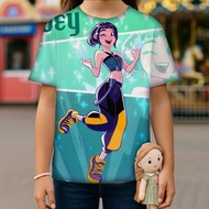 KPop Demon Hunters Tshirt Fashion Casual Tops O-Neck Short Sleeve Girls Boys K-Pop Demon Hunters Fan