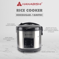 Hanabishi Low Sugar Multi-Function Rice Cooker 1.8 liters HDESUGAR-18MFRC