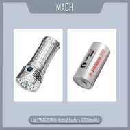 โคมไฟ USB C ชนิดชาร์จไฟได้ประสิทธิภาพสูงไฟฉาย LED ส่องสว่างแบตสำรอง46950แบตเตอรี่ลิเธียมไอออน32000MA