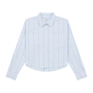 GIORDANO WOMEN Women's Oxford Long Sleeve Loose Shirt 0 05345001