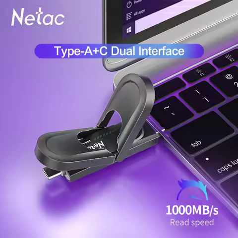 Netac USB 256GB 512GB 1TB USB 3.2 Gen2 Flash Drive US9 Pendrive Type C Type A USB Flash Drive Free S