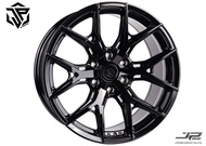 ล้อแม็ก ขอบ20 JP RACING HF6 20X9.5 6H139.7 ET+15 CB106 สีดำเงา🎏ราคา1วง*ขายยกชุด4วง✅แถมจุ๊บเหล็ก👍 มีร