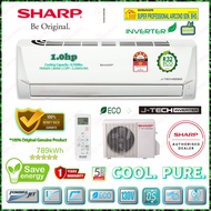 Sharp 1.0hp J-Tech Inverter Air Conditioner AHX9VED2 & AUX9VED2 R32 Standard Inverter Air Conditione