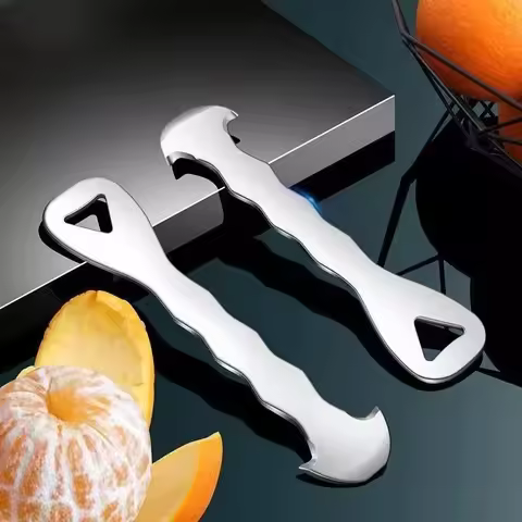 1PC Orange Peeler Stainless Steel Easy Cut Kitchen Fruit Peeling Tool Ideal for Pomelo And Orange Sk