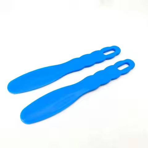 2pcs Dental Alginate Assorted Lab Plastic Mixing knife Cement Powder Mold Mixing Spatula For Impress