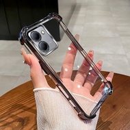 เคสสำหรับ Vivo Y36 Y27S 4G เคส VIVO Y36 5G TPU มุมสี่มุมโปร่งแสงถุงลมรับแรงกระแทกกรอบโทรศัพท์นิ่ม